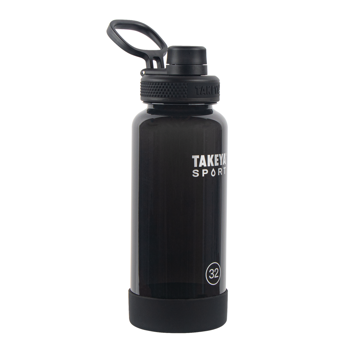 tritan-sport-water-bottle-with-spout-lid-o6 51829-TKS-Tritan-Spout-32-GrandSlamBlack-frontangle.png