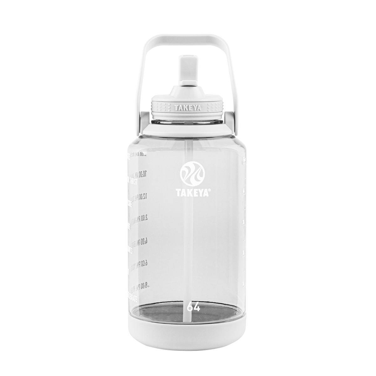 tritan-motivational-water-bottle-with-straw-lid-b6 54142-Tritan-Straw-Motivational-64-WhiteCloud-front.png